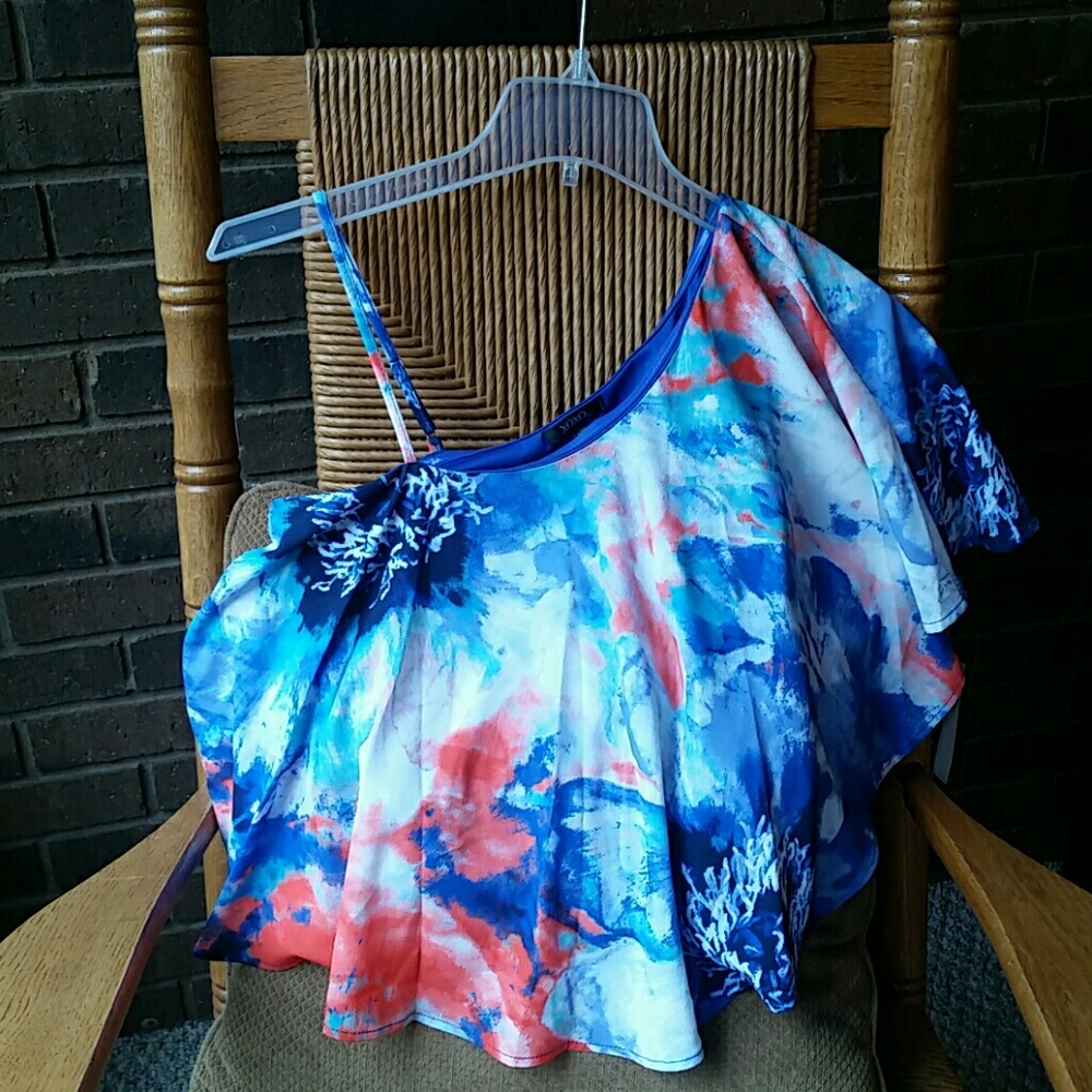 Xoxo multicolored, crop top, size M
